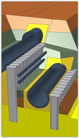 Dreidimensionale Planung von DSV-Verbauwänden neben vorhandenen Abwasserleitungen